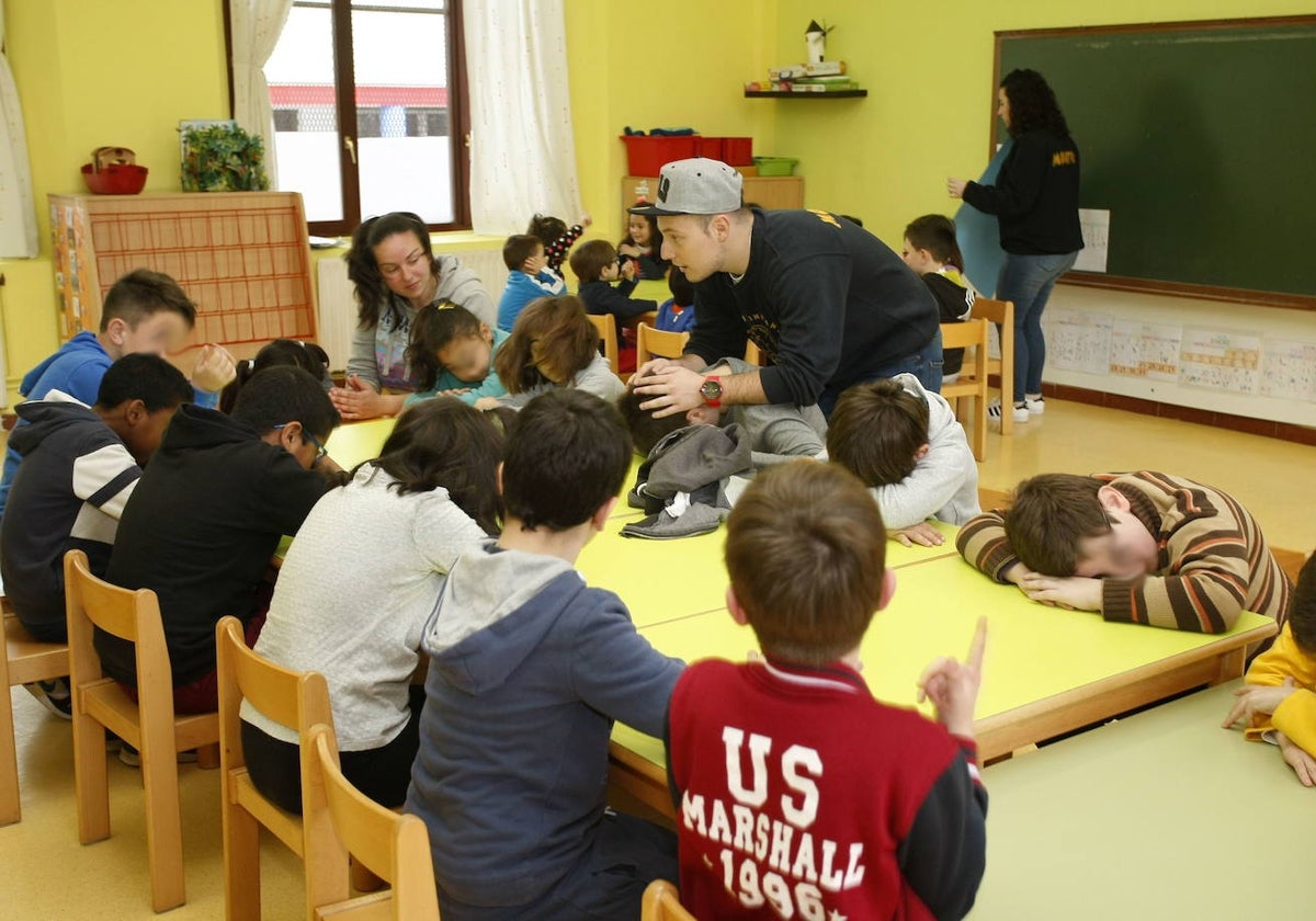 El colegio Menéndez Pelayo acoge una actividad de 'Abierto en Vacaciones' en una edición anterior.