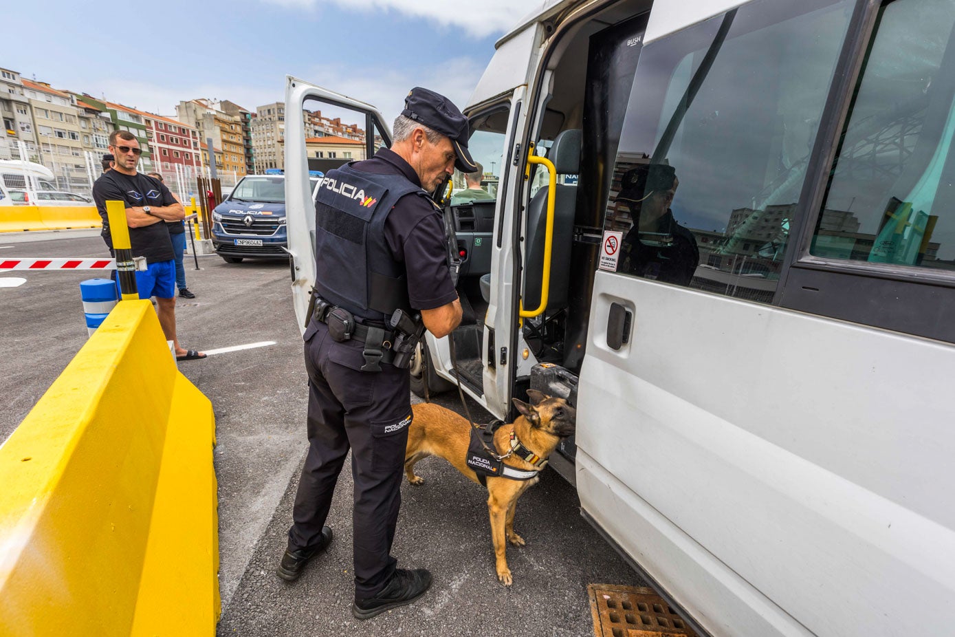 Los perros son fundamentales para encontrar materiales escondidos. 