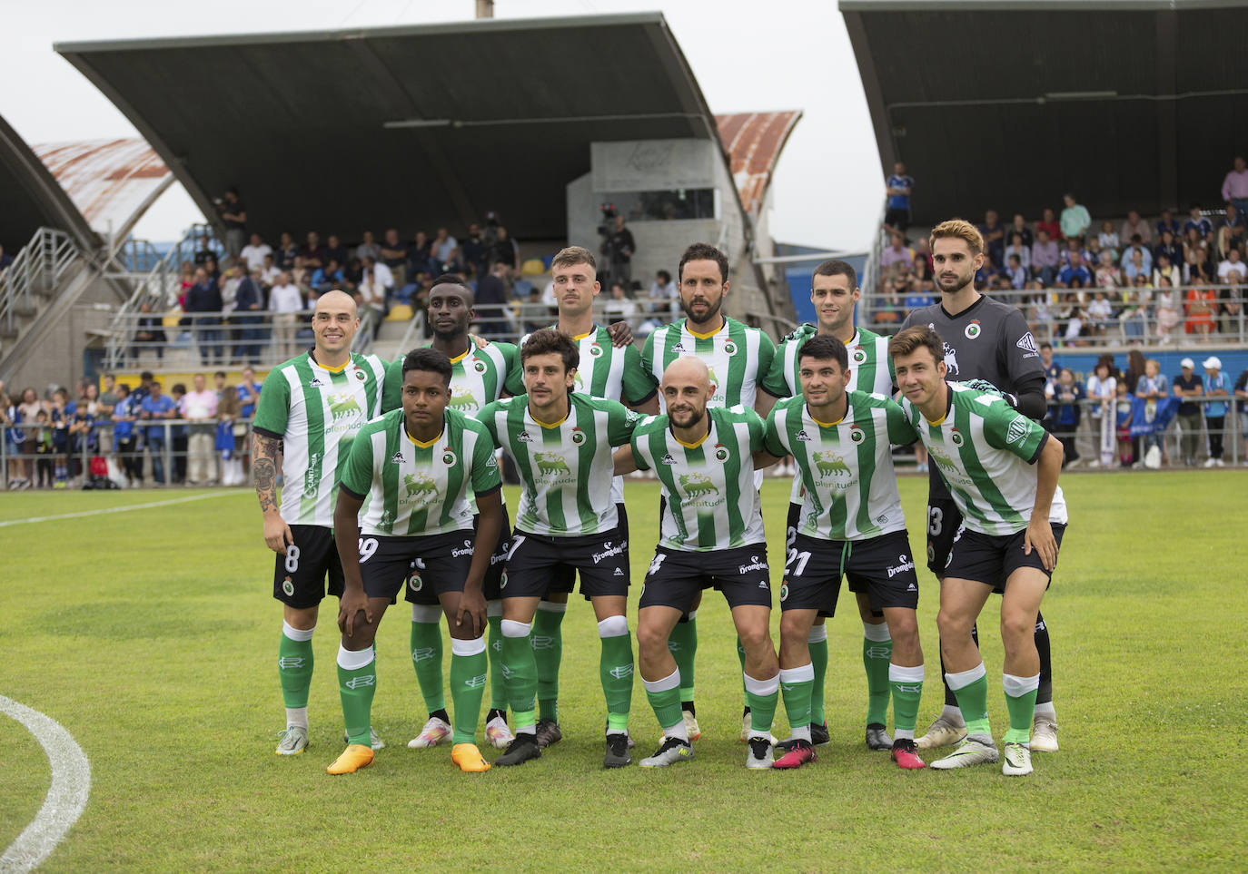 El once inicial que saltó al campo para medirse al Oviedo en el segundo partido de la pretemporada.