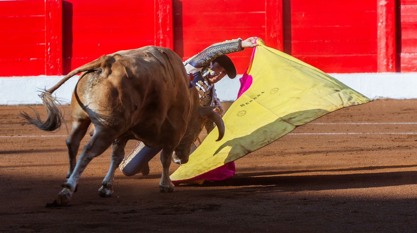 Álvaro Seseña durante una larga cambiada.