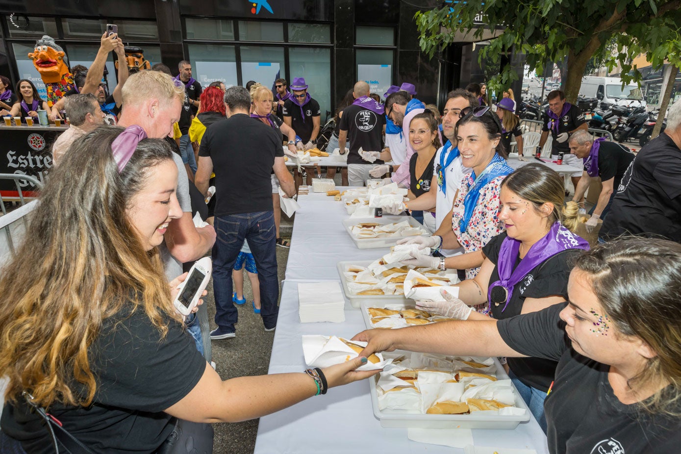 El menú del día era chorizo a la sidra y panceta a la brasa. 