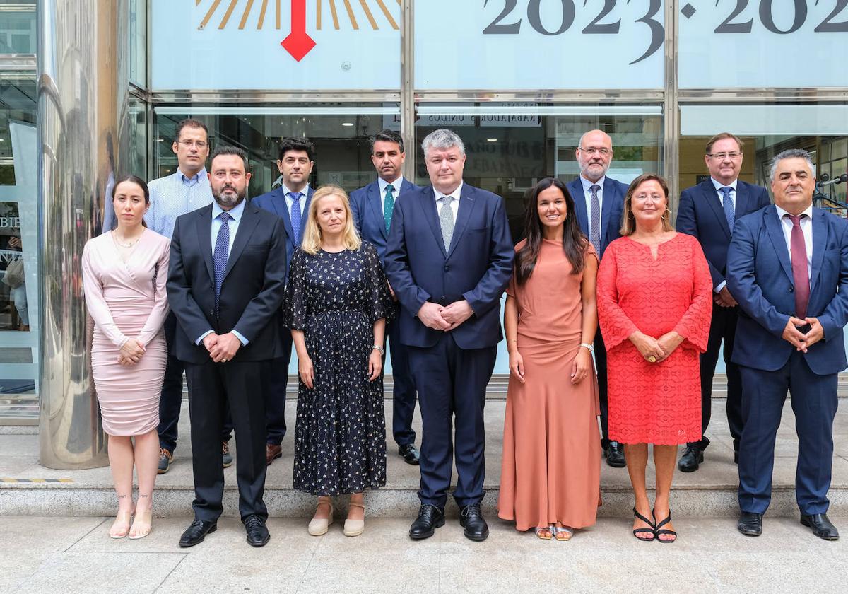 Directores generales junto al Consejero de Economía