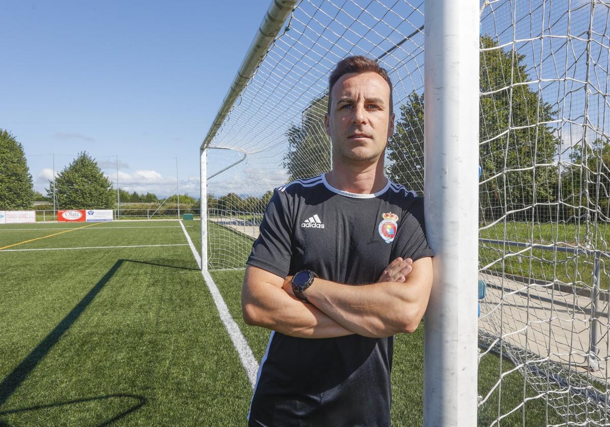 Sesi Fernández, al final de una de las sesiones de pretemporada en Santillana del Mar.