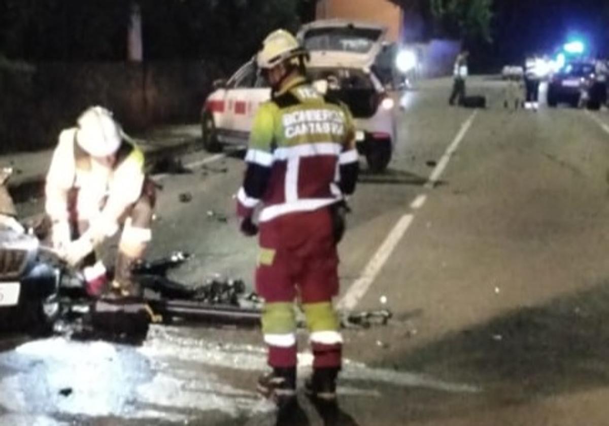 Un herido grave y dos leves en una colisión entre dos vehículos en Arnuero