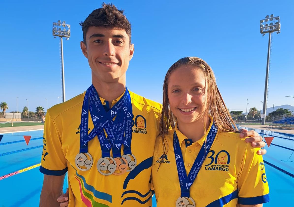 La natación cántabra se trae un botín de 11 medallas