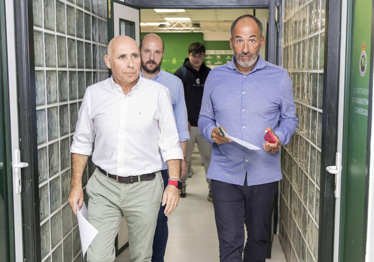 Manolo Higuera y Sebastián Ceria, antes de su presentación.