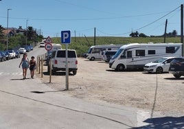 El estacionamiento de autocaravanas no está permitido en el nuevo aparcamiento disuasorio de La Arnía.