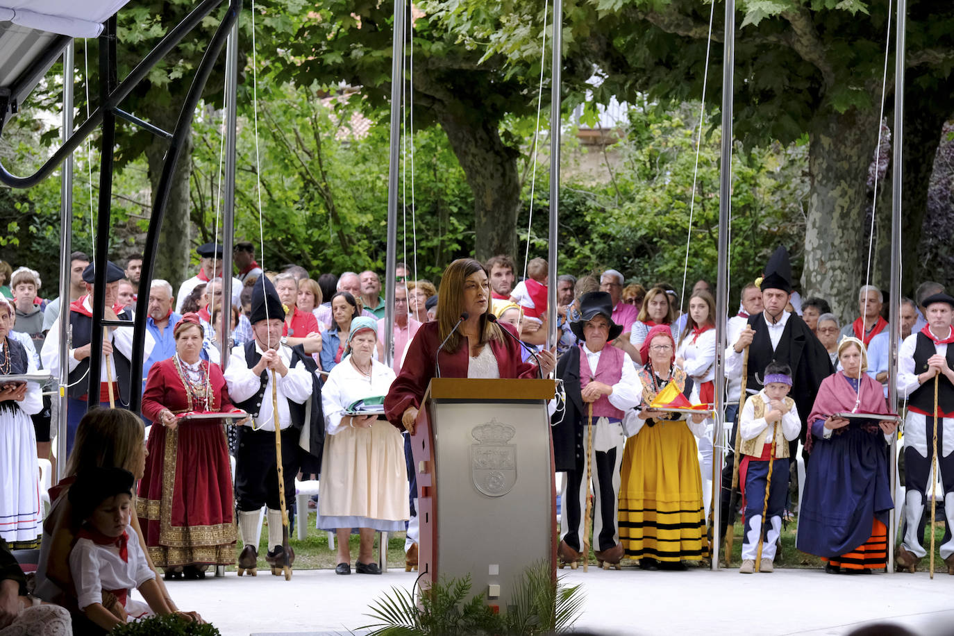 Otro momento de la intervención de Buruaga que ha ha defendido la «igualdad» entre autonomías y un reparto equitativo