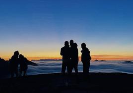 Fotografía tomada tras coronar el pico Liguardi,