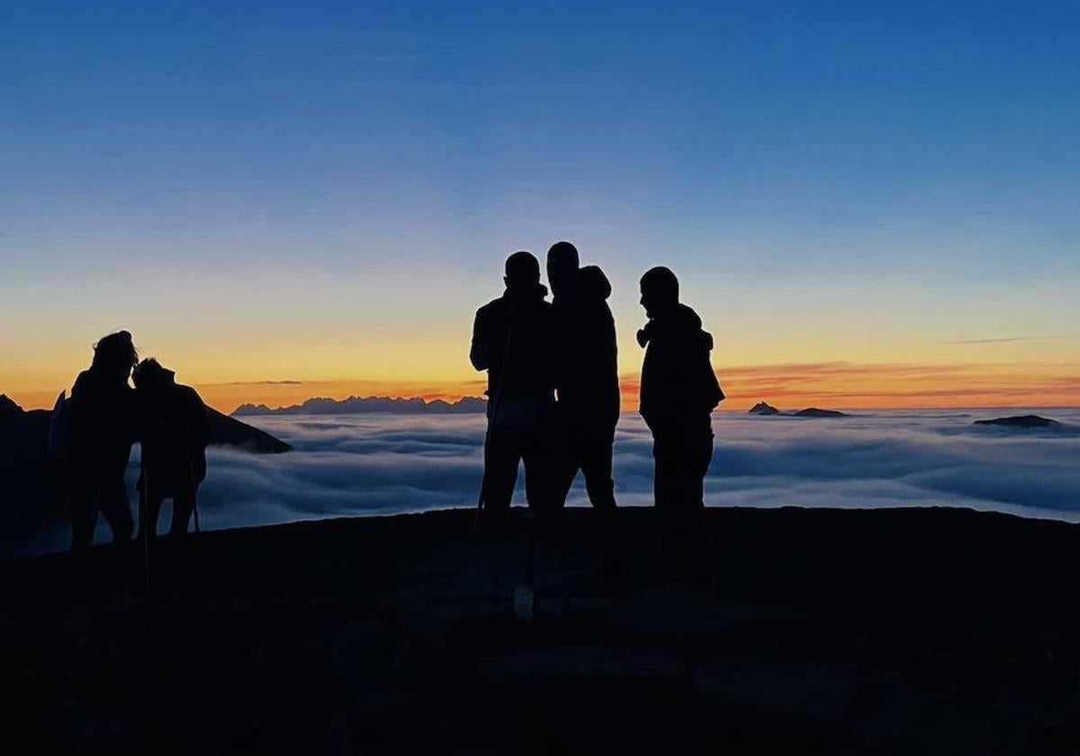 Fotografía tomada tras coronar el pico Liguardi,