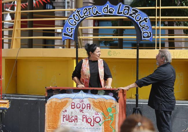 El espectáculo de títeres celebrado el pasado lunes.