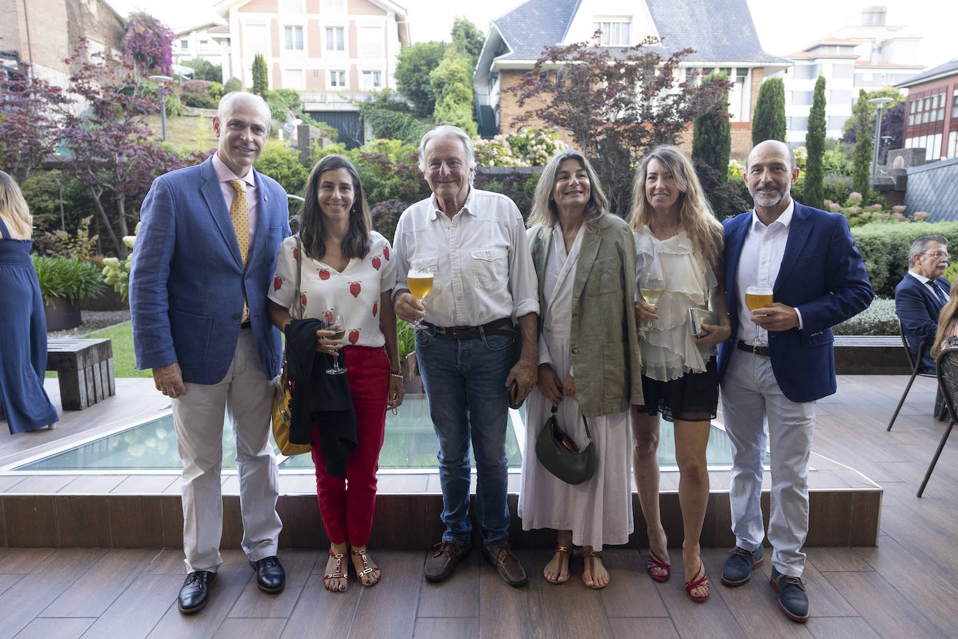 Fernando Mirapeix, Marga Martínez, Patrick Le Chever, Severine Botín, Blanca González e Ignacio del Bosque 