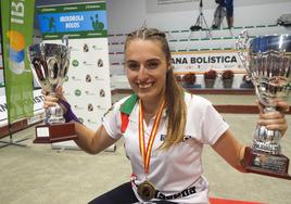 Iris Cagigas logró ayer en Ontoria su segundo título de Campeona de España tras superar a Marta Castillo.