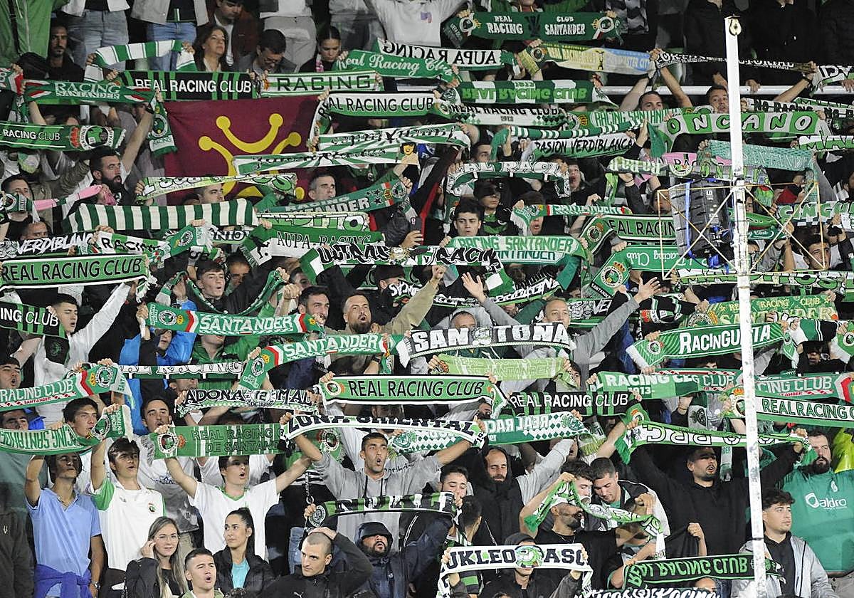 El Racing-Huesca, en imágenes