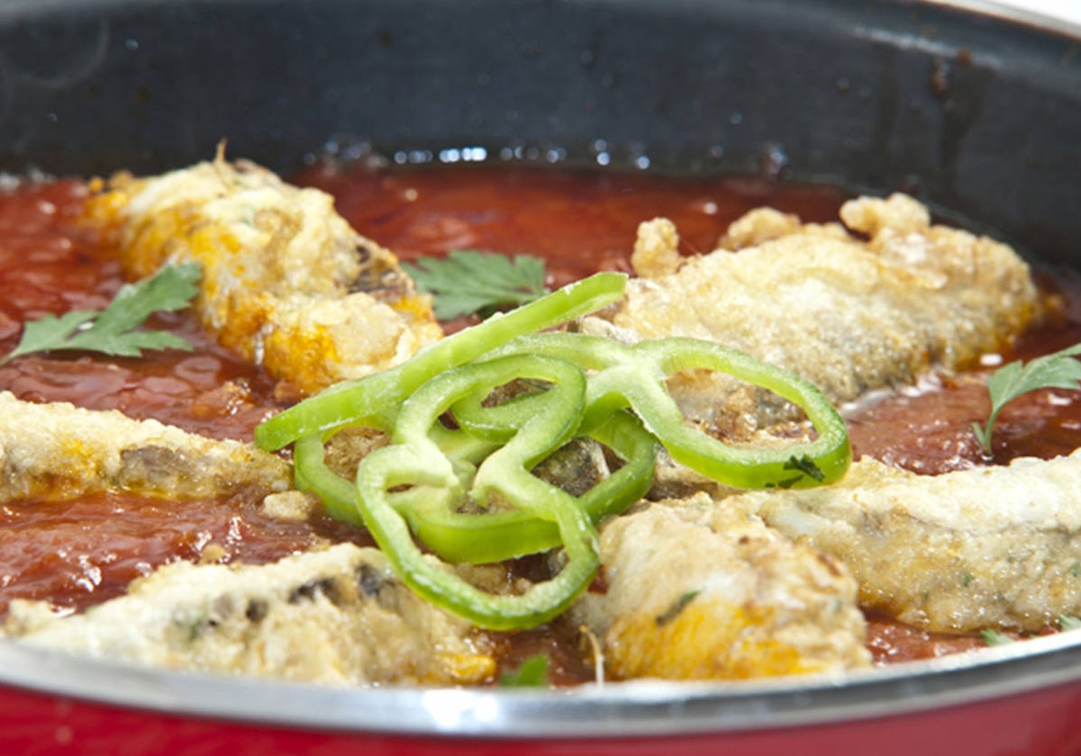 Sardinas rellenas, un plato muy completo y rico.