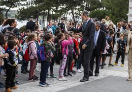 Imagen de la última visita del Rey a Cantabria, el pasado 25 de octubre.