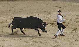 Juan Cruz Pereda, de Rasines, fue el único cántabro que participó en Ampuero.