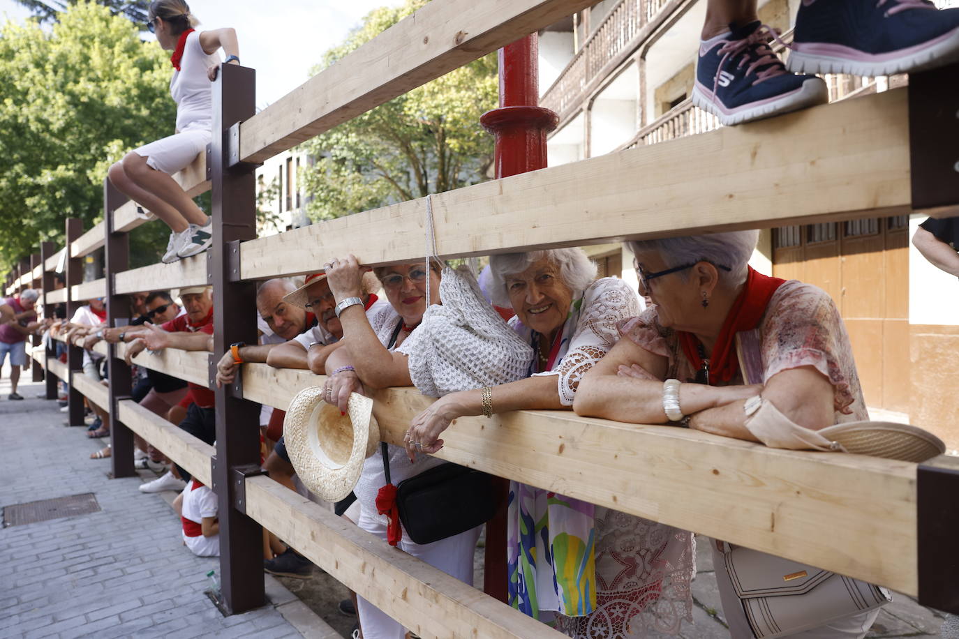 El público ha seguido con expectación el segundo encierro.