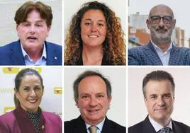 De izquierda a derecha: Pedro Gómez, Mª Ángeles Matanzas, Félix Álvarez, Emilia Aguirre, Javier García-Oliva y Francisco Ortiz.