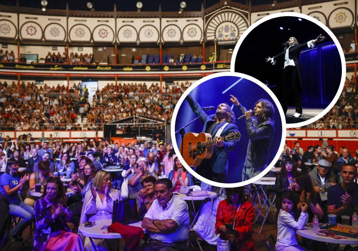 Imágenes de los conciertos de anoche en la Plaza de Toros de Santander.