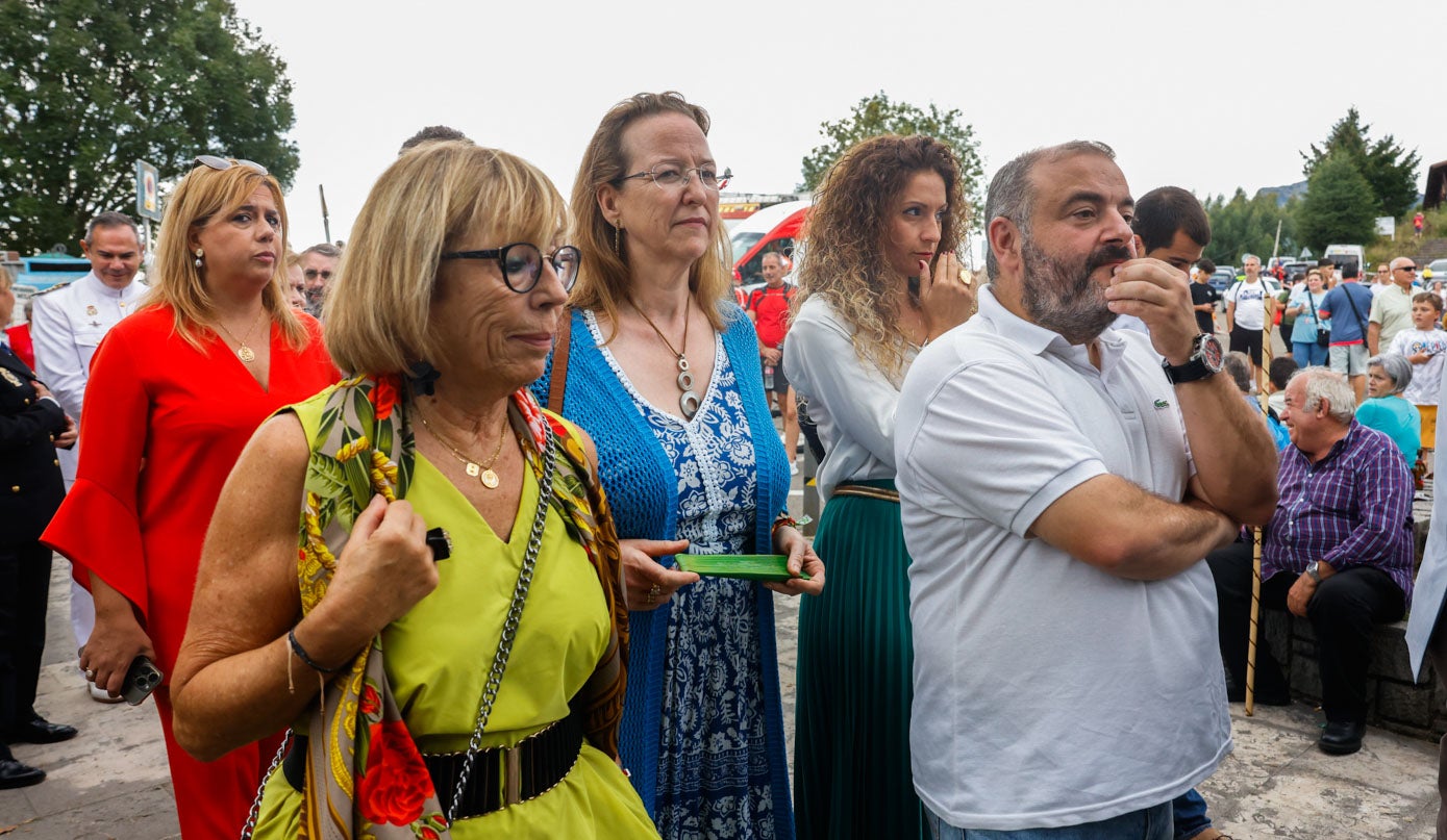 La portavoz de Vox, Leticia Díaz, en la campa de la Bien Aparecida.