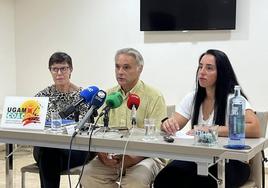 Charo Arredondo, Gaspar Anabitarte y Ainhoa Villota.