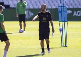 José Alberto, durante una sesión en los Campos de Sport.