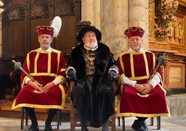 El emperador en la Iglesia de Santa María