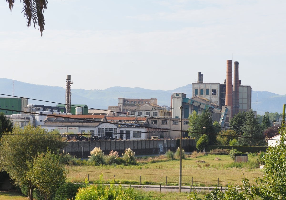 Recinto industrial de Sniace en Torrelavega.