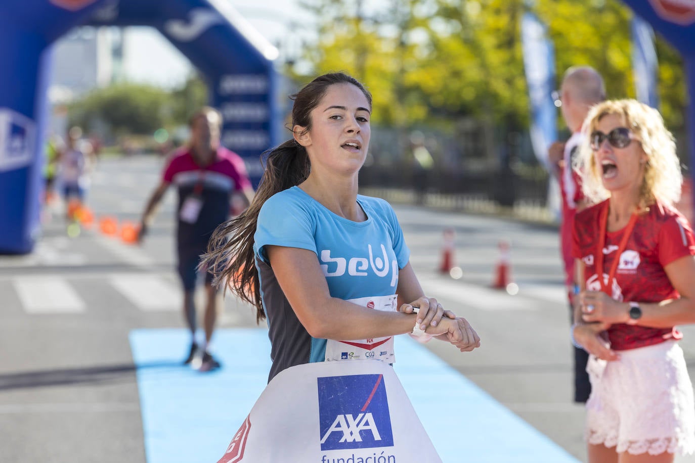 Alicia Portilla ganadora en en la modalidad de 10 kilómetros