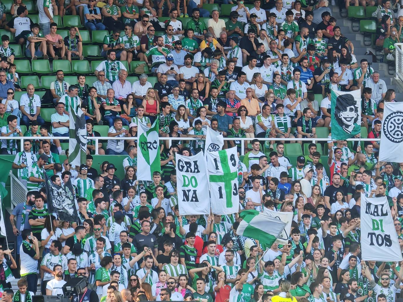 La Gradona, antes de comenzar el partido.