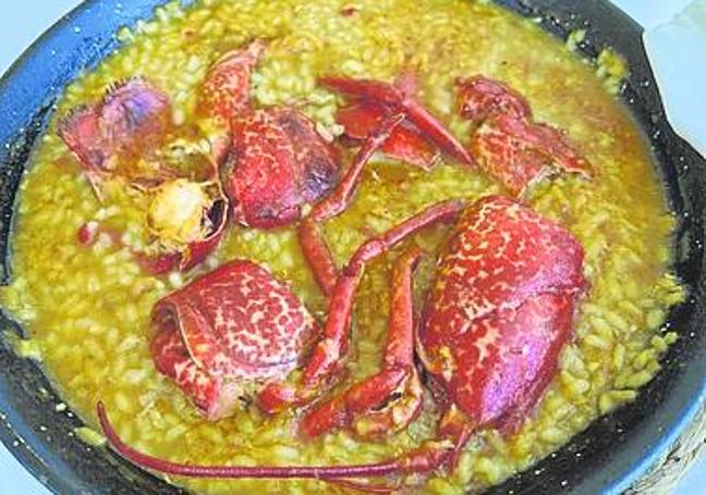 Arroz con bogavante.