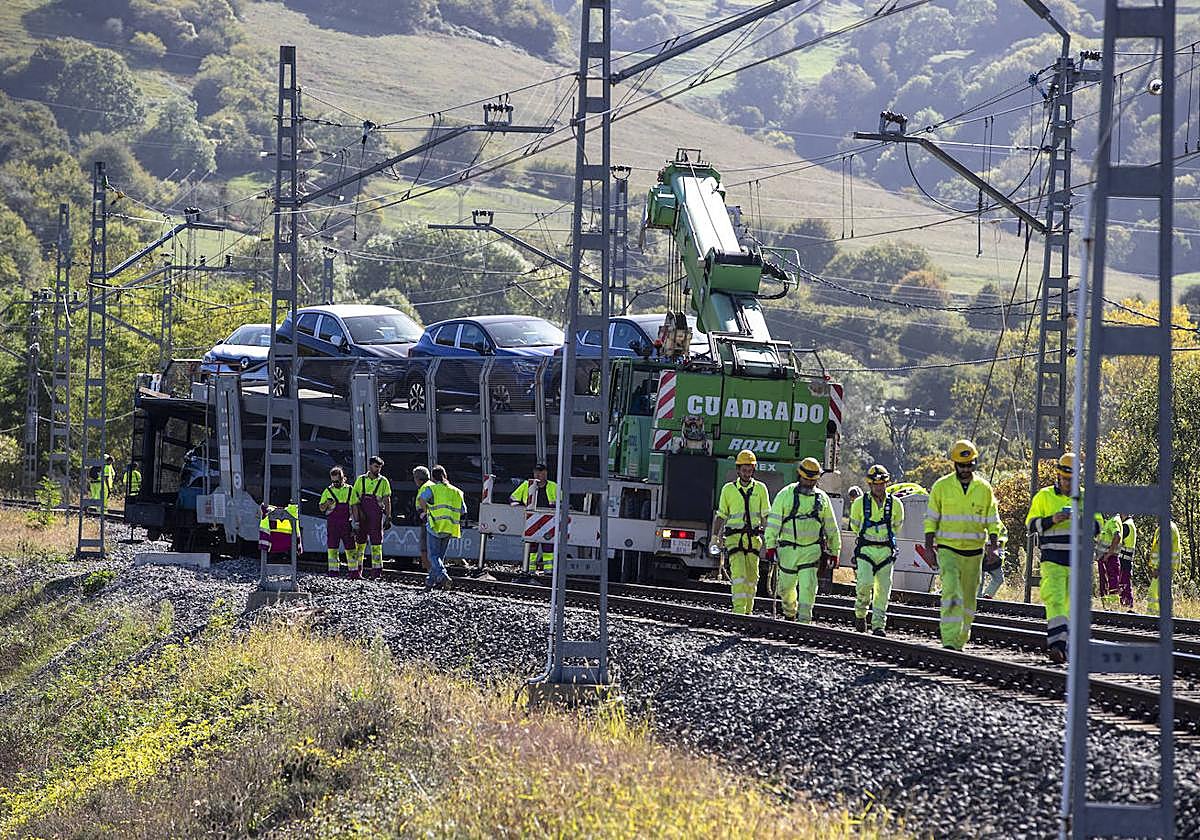 Descarrila un tren en Lantueno