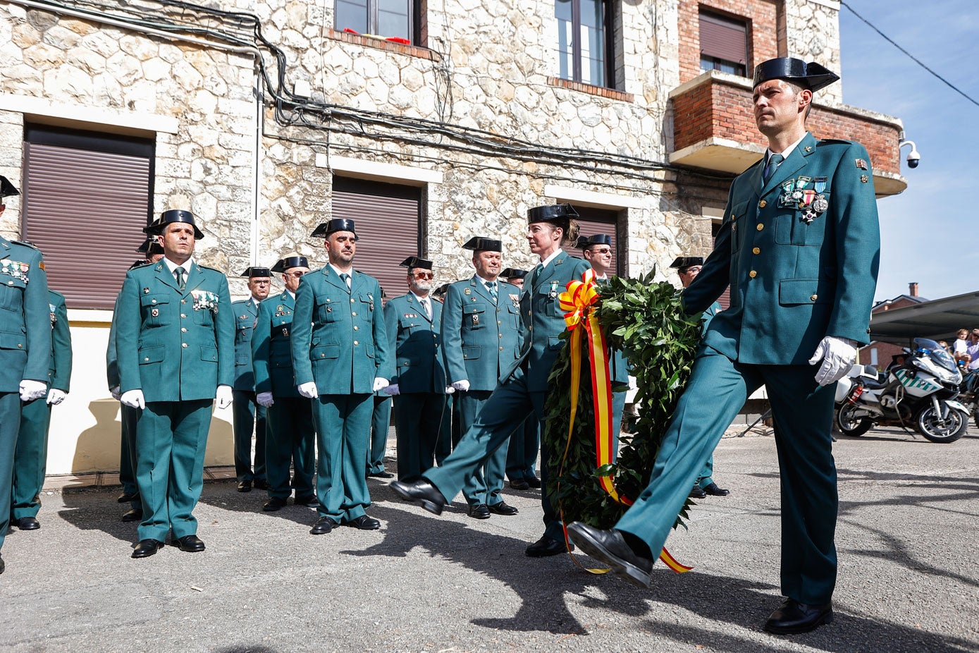 Acto de la Guardia Civil en el acuartalamiento de Torralavega.