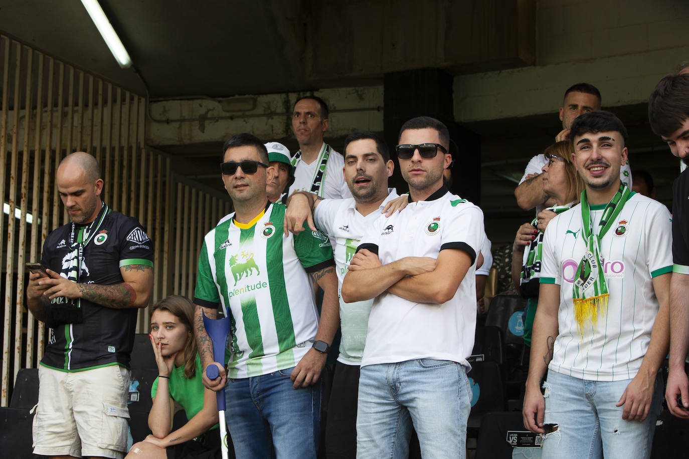 Los aficionados del Racing animaron durante los 90 minutos. 