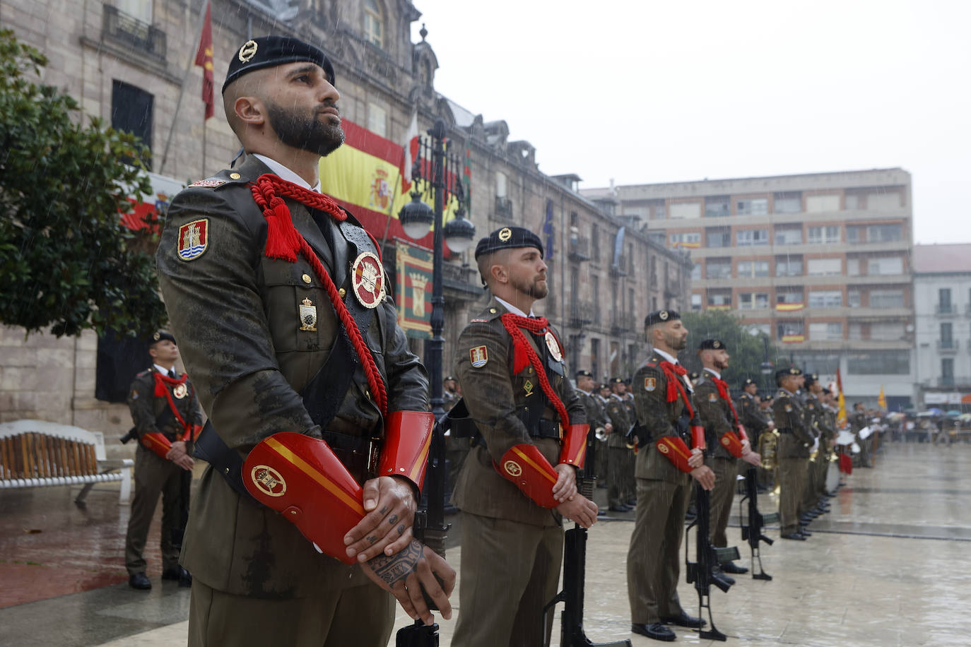 Escuadra de gastadores del regimiento Garellano.