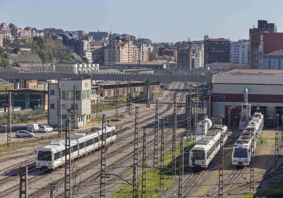 Vista general de la estación de Santander.