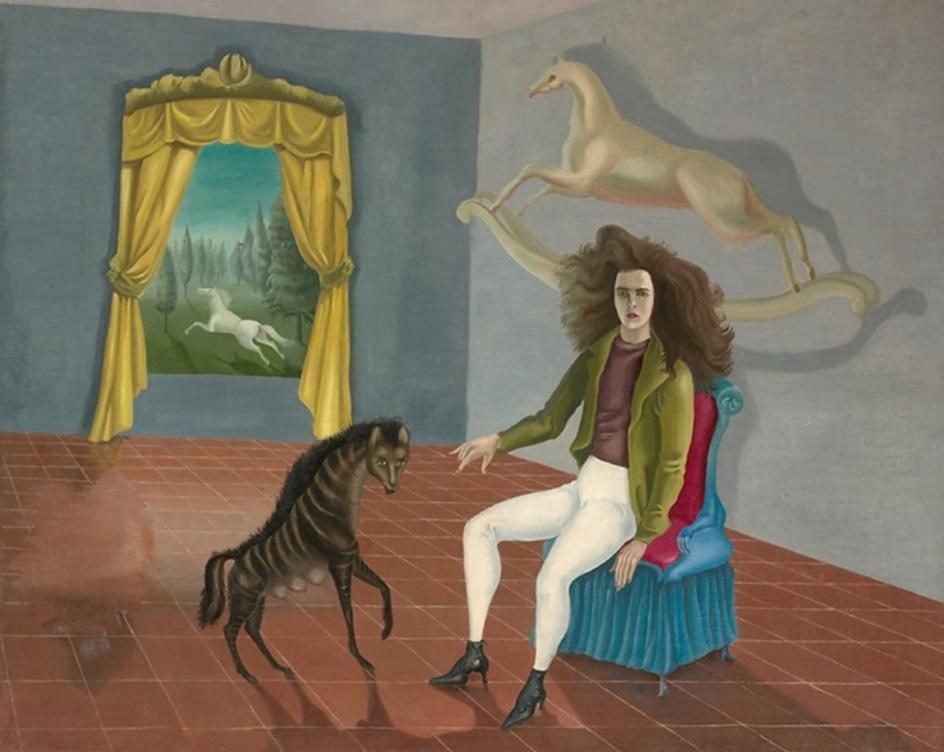 'La posada del caballo del alba', autorretrato, 1937-1938.