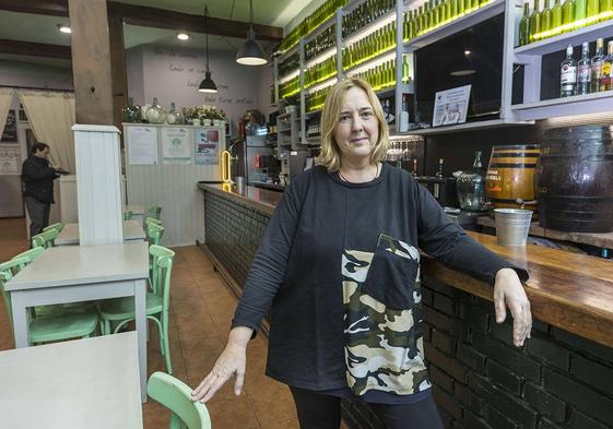 Pilar Velarde, en Bodega La Montaña, en San Fernando.