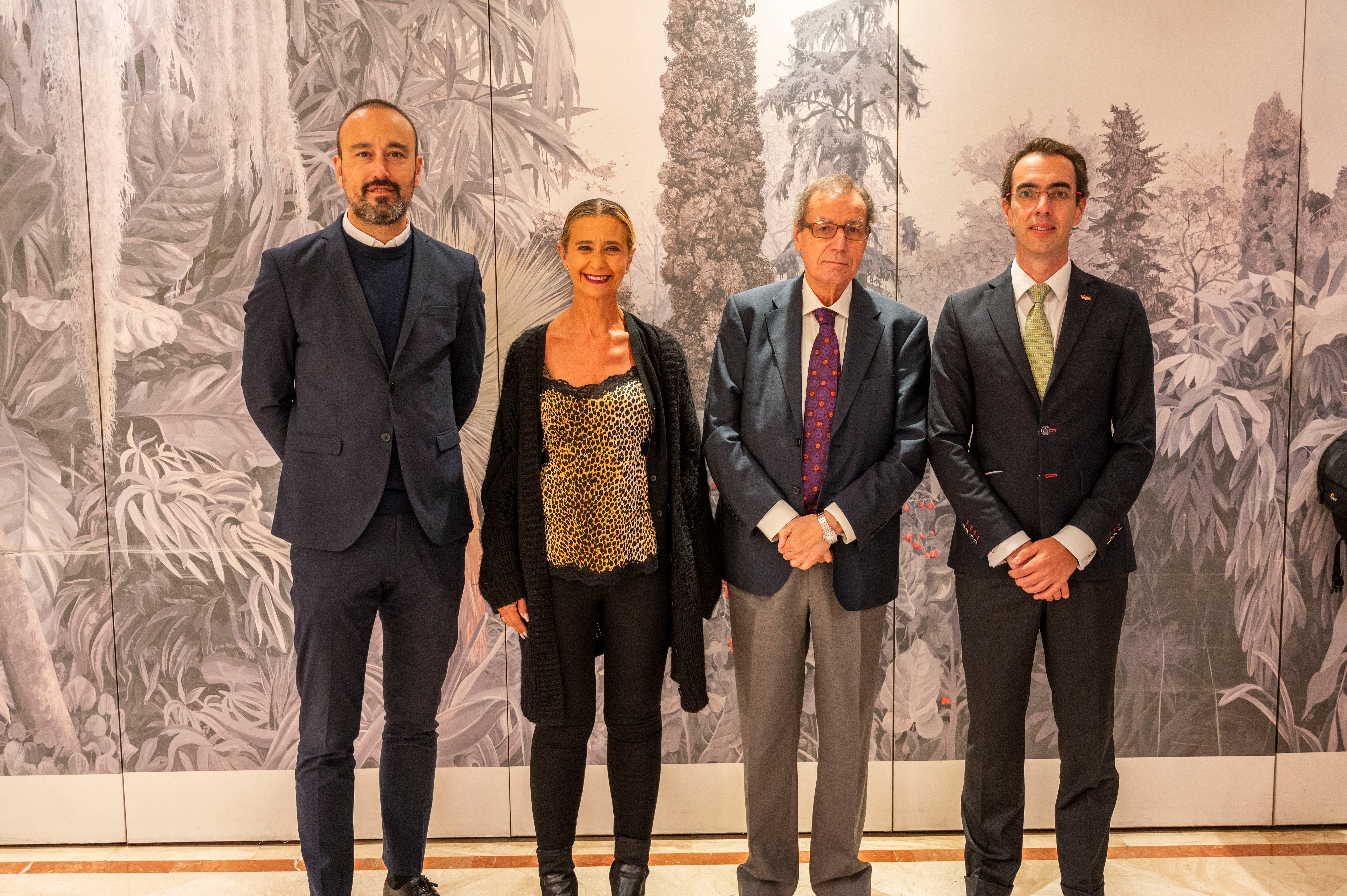 Javier López Estrada, Eva Fernández Cobo, Manuel Ángel Castañeda y Armando Blanco.