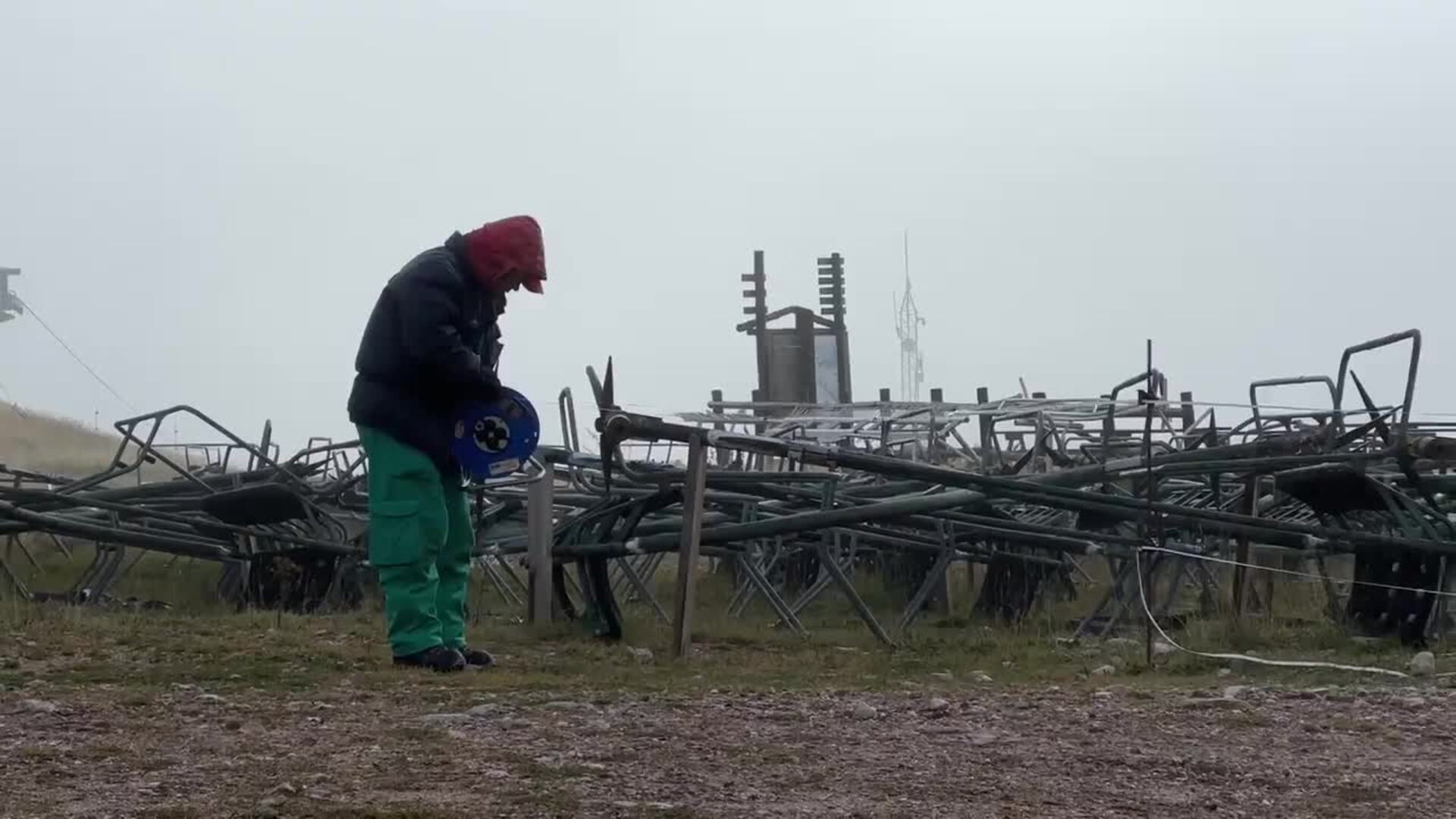 Así está la estación de Alto Campoo