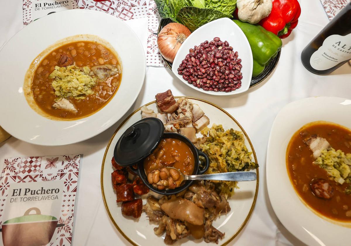 A diferencia del cocido montañés, el puchero de Torrelavega está elaborado con alubia roja.