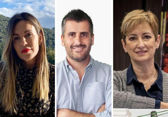 De izquierda a derecha, Gema Constanzo, Marcos Díez y Mar Bolado.