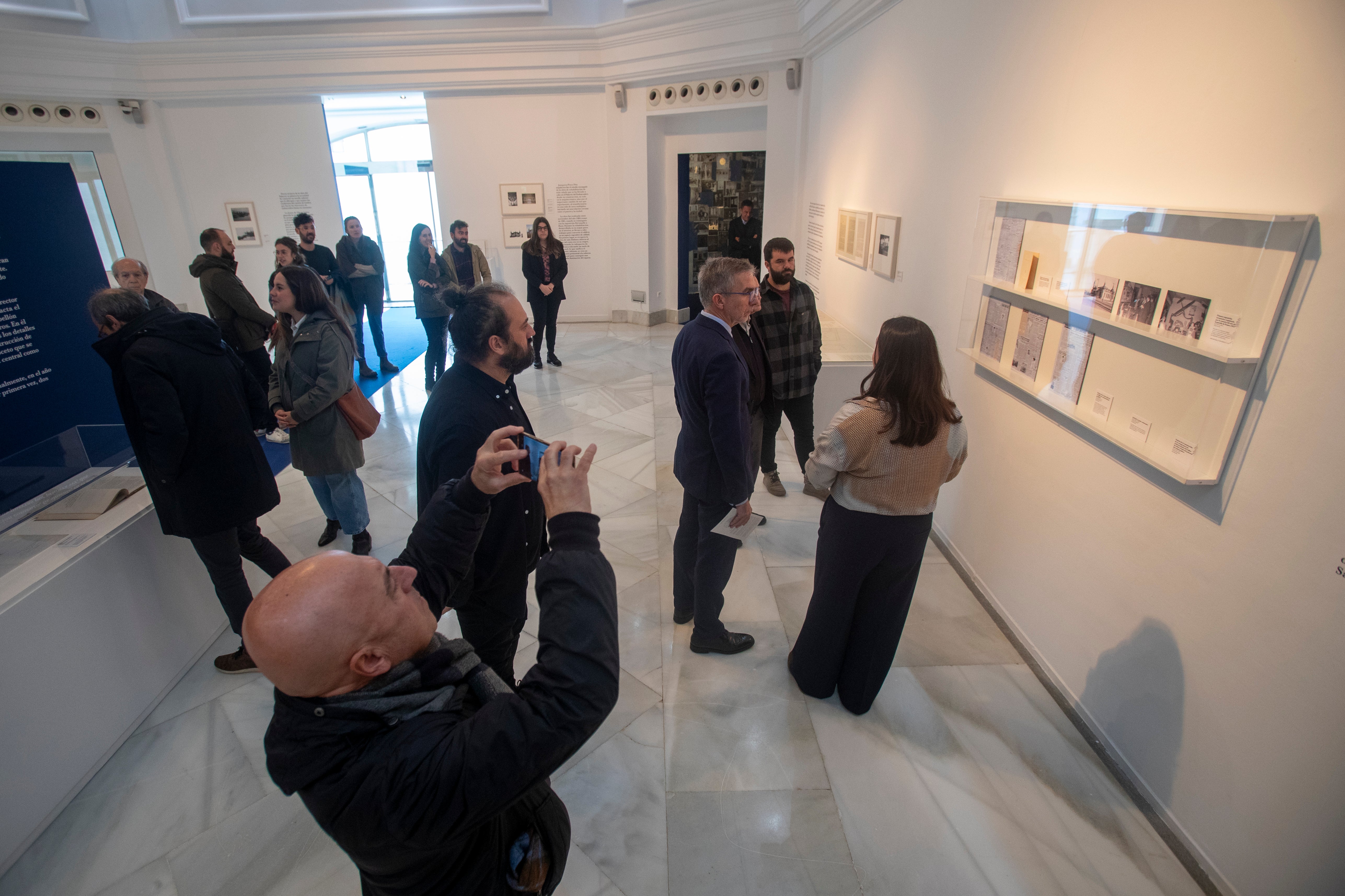 Momento de la jornada de inauguración de la muestra