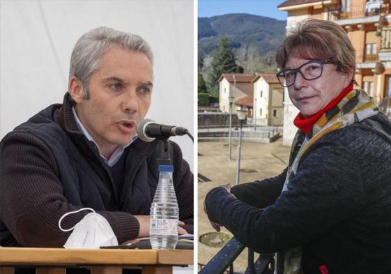 El alcalde, Ángel Llano y la exalcaldesa, María Rivero..