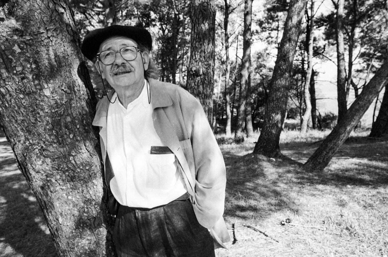 Retrato del artista, autor de 'El bosque de Oma', en La Magdalena, donde impartió un foro en la UIMP en el año 1999.