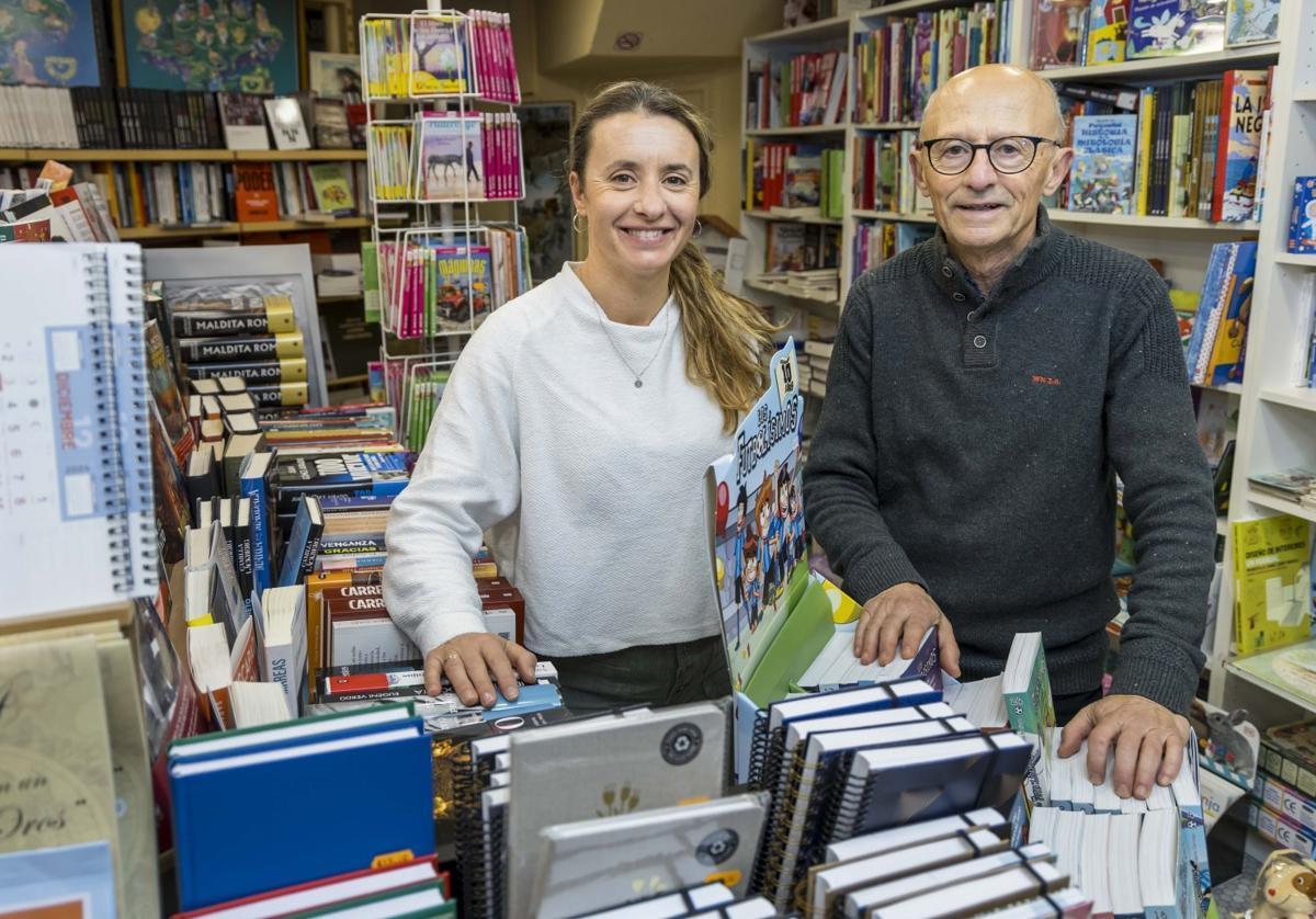 José Luis Fernández Gándara con su hija Sonsoles, su mano derecha en Tantín.