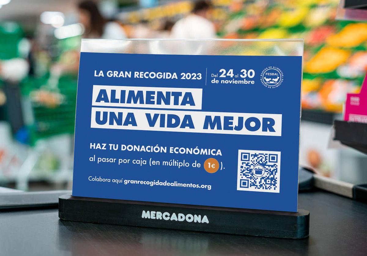 Los clientes de la compañía podrán hacer donaciones monetarias en el momento de la compra a favor de los Bancos de Alimentos