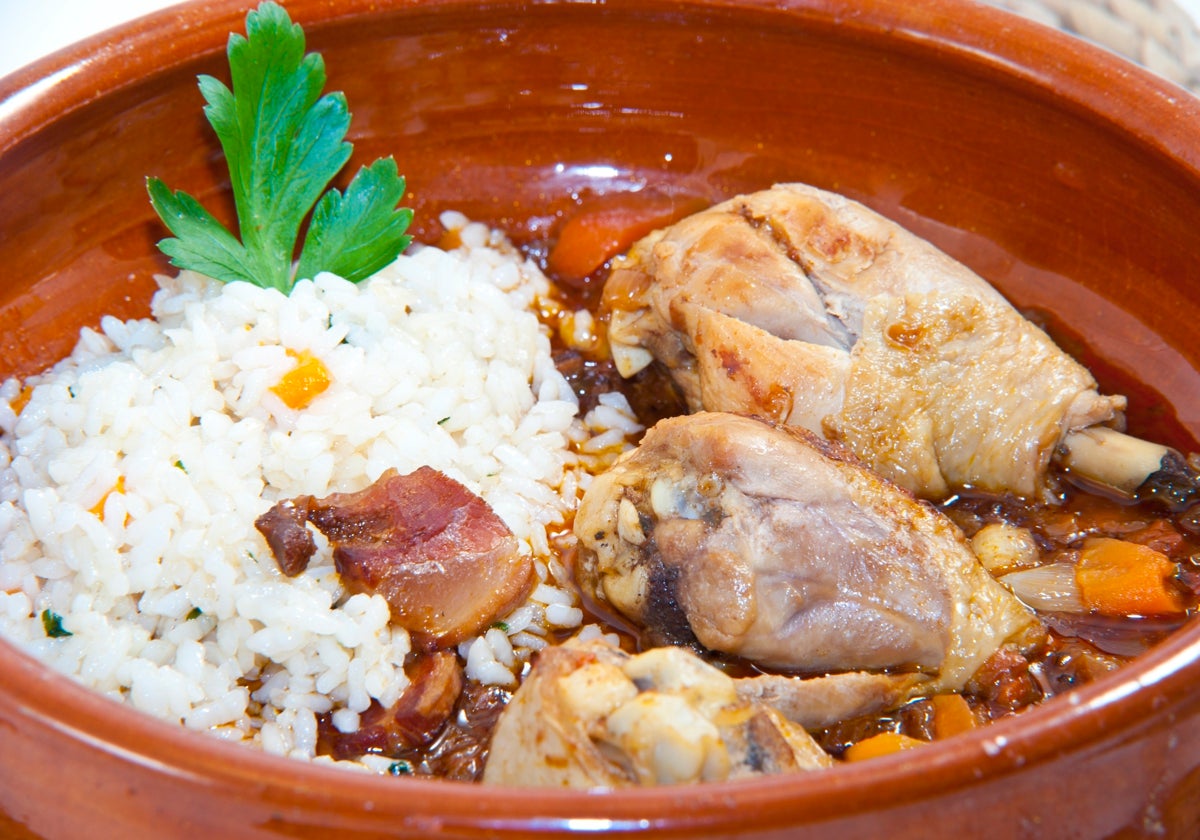 Pollo al estilo campurriano.