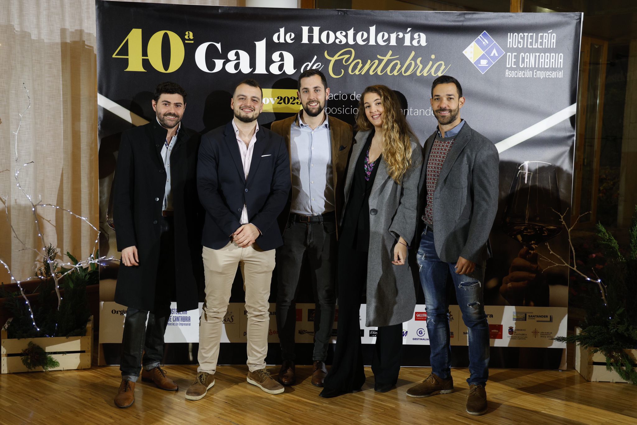 Santiago Robira, Ángel Barreda, Ángel Marina, Marta Campillo y Jesús Gómez. 